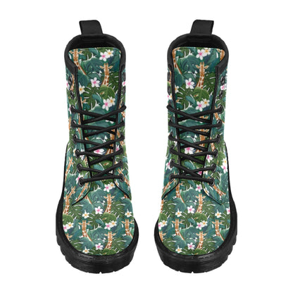 Giraffe Jungle Design Print Women's Boots
