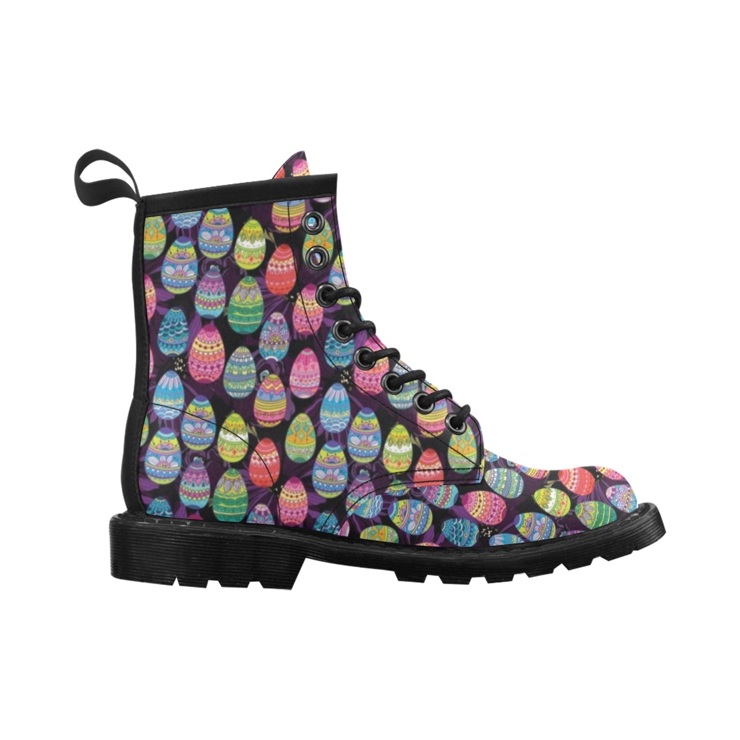 Easter Eggs Pattern Print Design RB08 Women's Boots