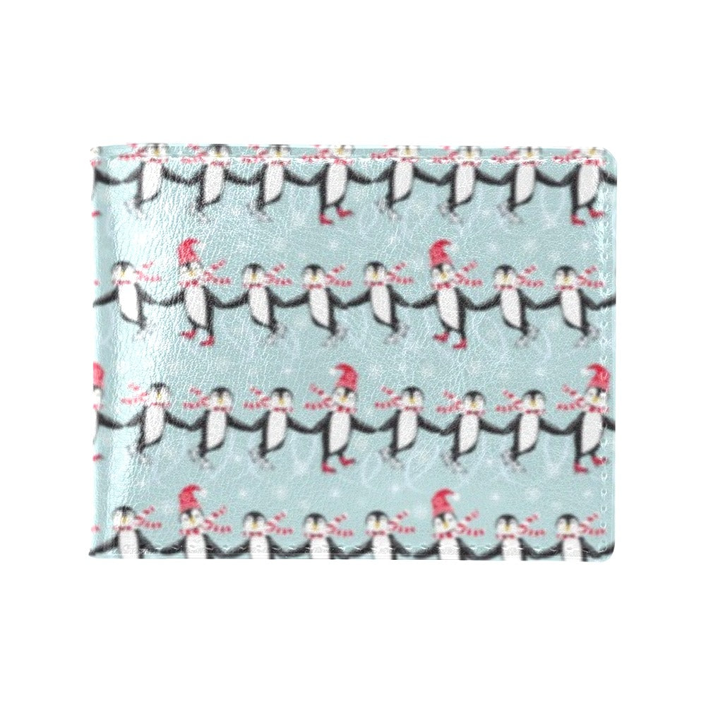 Penguin Sking Design Men's ID Card Wallet