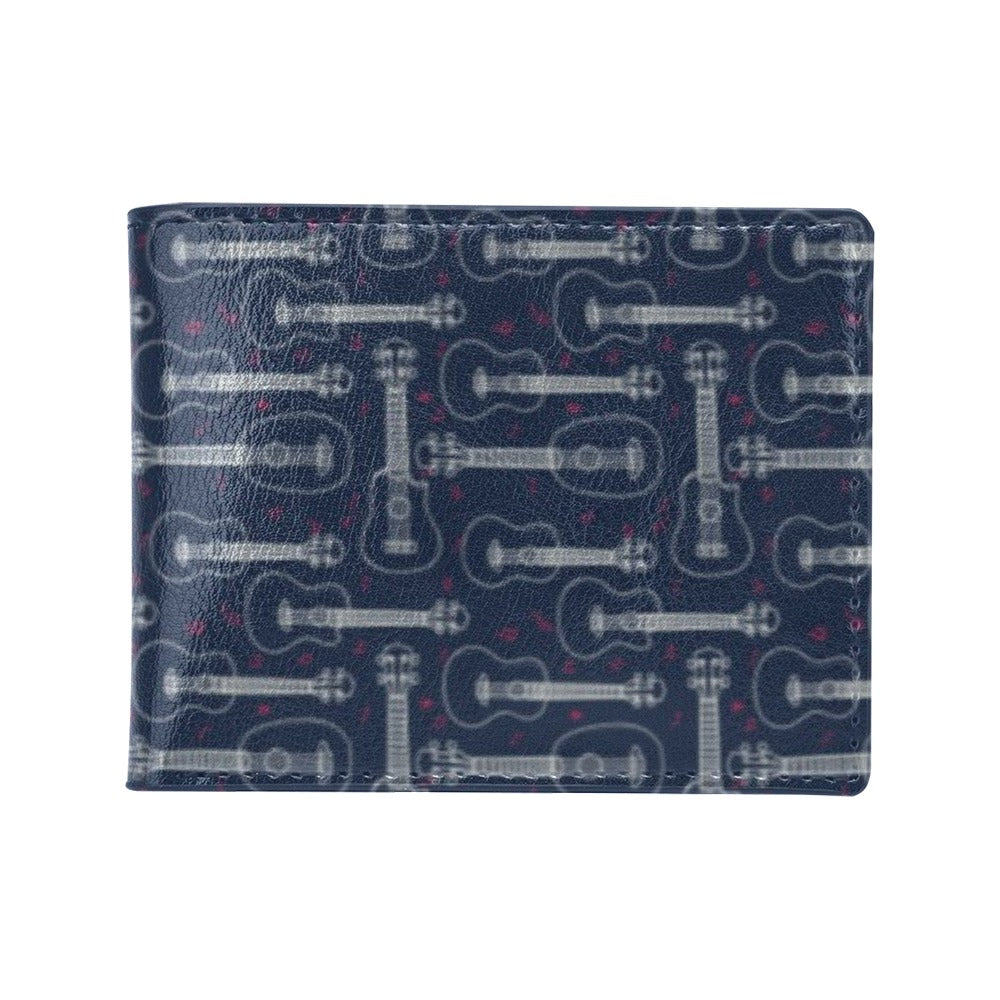 Ukulele Print Design LKS401 Men's ID Card Wallet