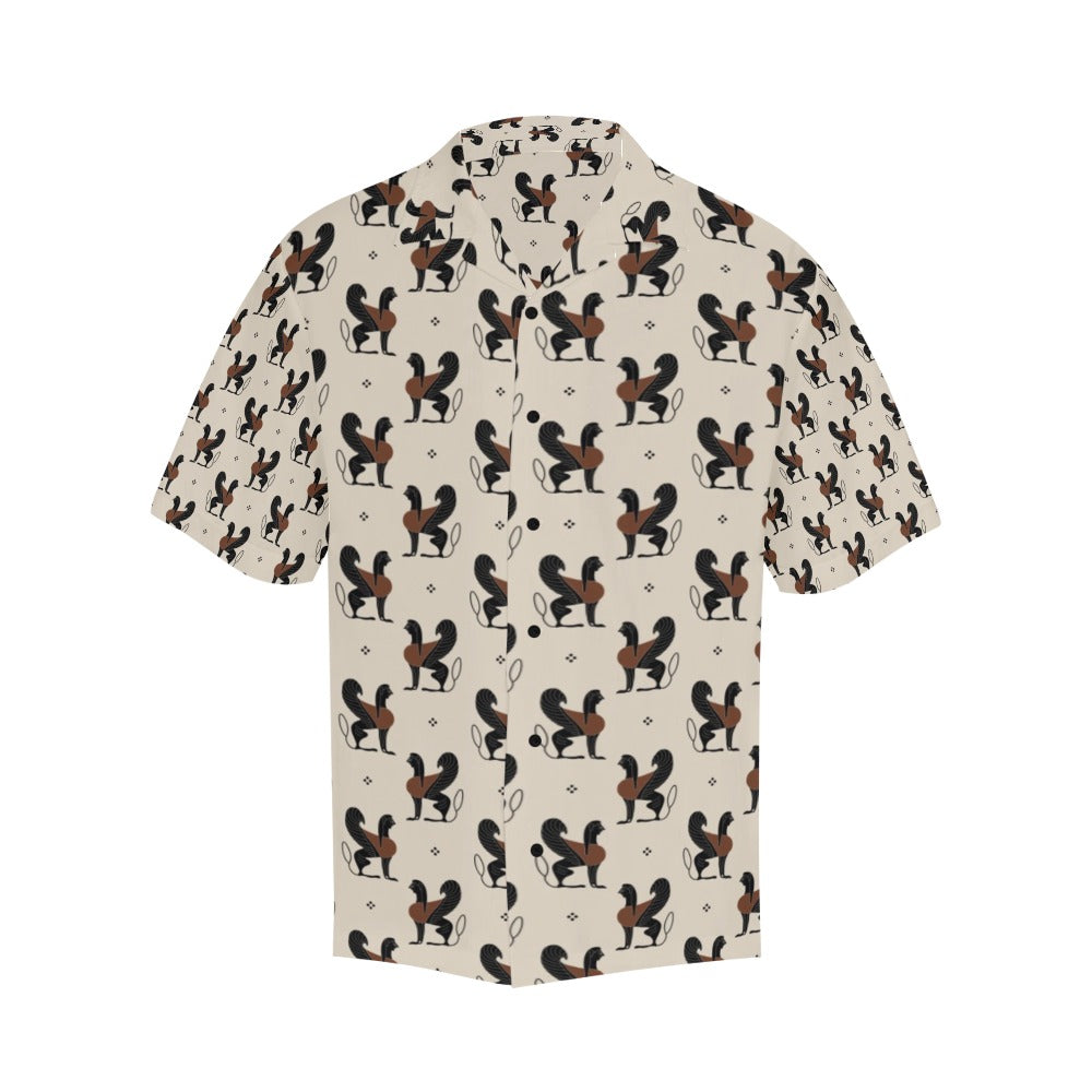 Ancient Greek Print Design LKS3010 Men's Hawaiian Shirt