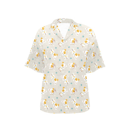 Russell Terriers Print Design LKS306 Women's Hawaiian Shirt