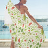 Salad Vegetable Print Design LKS302 Beach Towel 32" x 71"