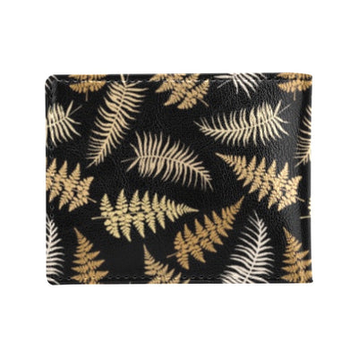 Fern Leave Bright Print Pattern Men's ID Card Wallet