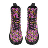 Tropical Folower Pink Hibiscus Print Women's Boots