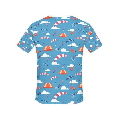 Skydiver Print Design LKS306 Women's  T-shirt