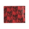 Skull Red Print Design LKS306 Men's ID Card Wallet