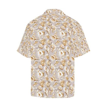 Seashell Print Design LKS309 Men's Hawaiian Shirt
