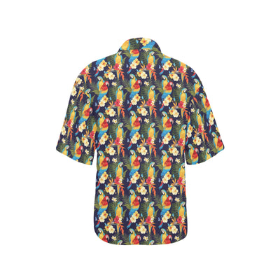 Parrot Themed Design Women's Hawaiian Shirt