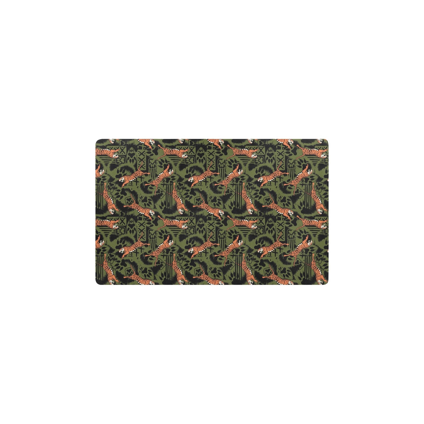 Tiger Pattern Print Design LKS303 Kitchen Mat