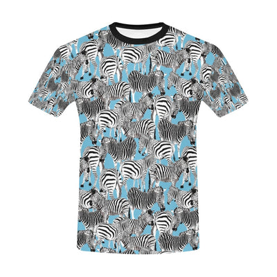 Zebra Print Design LKS305 Men's All Over Print T-shirt