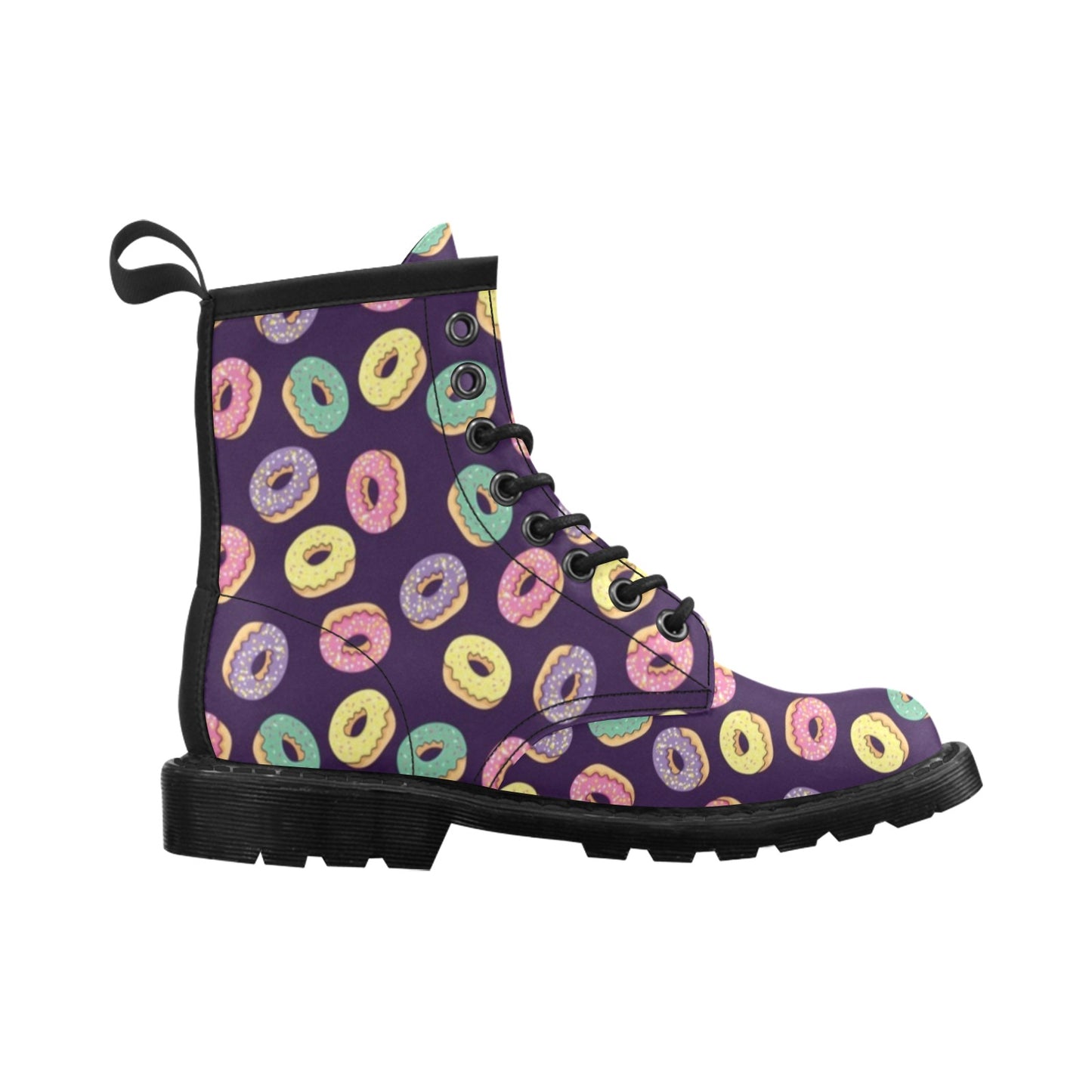 Donut Pattern Print Design DN08 Women's Boots