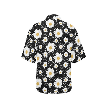 Daisy Pattern Print Design DS02 Women's Hawaiian Shirt