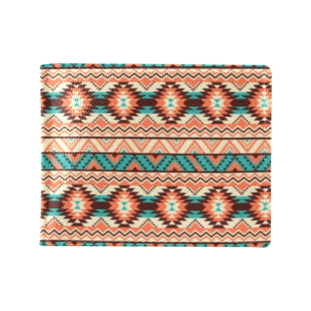 Navajo Western Style Print Pattern Men's ID Card Wallet