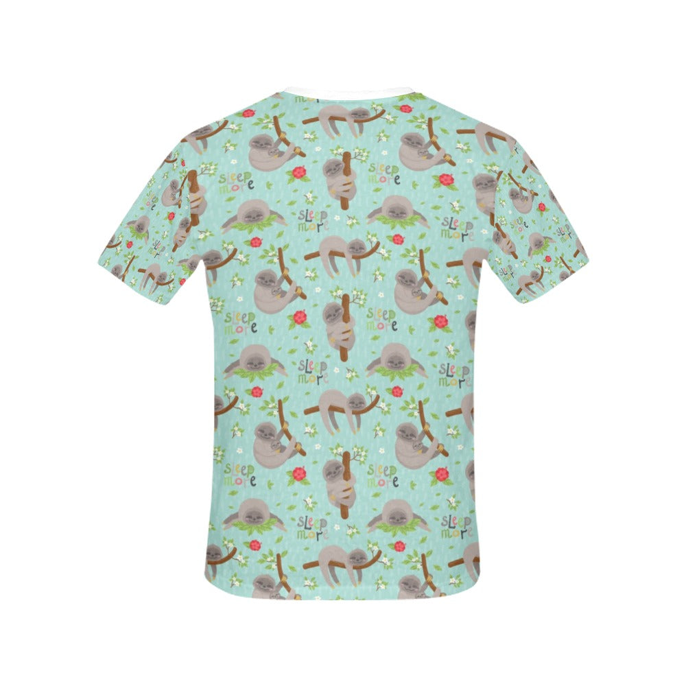 Sloth Print Design LKS305 Women's  T-shirt