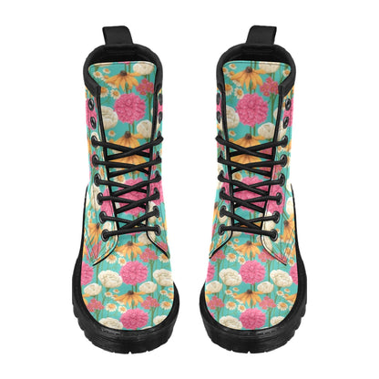 Summer Floral Pattern Print Design SF07 Women's Boots