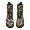 Pink Red Hibiscus Pattern Print Design HB023 Women's Boots