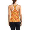 Hibiscus Summer Print Design LKS302 Women's Racerback Tank Top