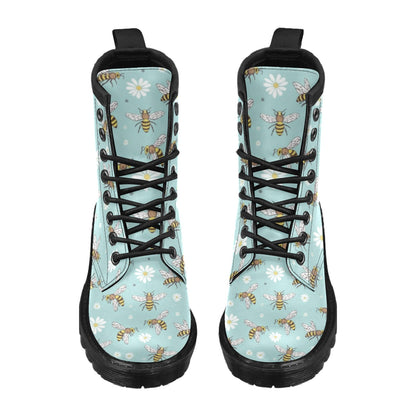 Bee Pattern Print Design BEE010 Women's Boots