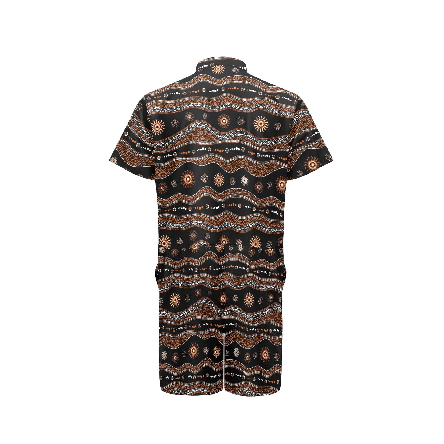 Aboriginal Print Design LKS404 Men's Romper