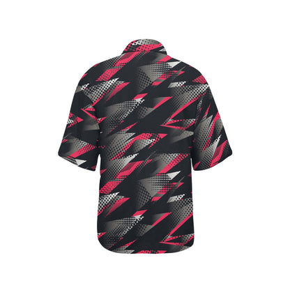 Racing Style Pattern Print Design A04 Women's Hawaiian Shirt