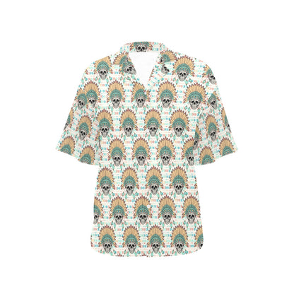 Boho Pattern Print Design 04 Women's Hawaiian Shirt