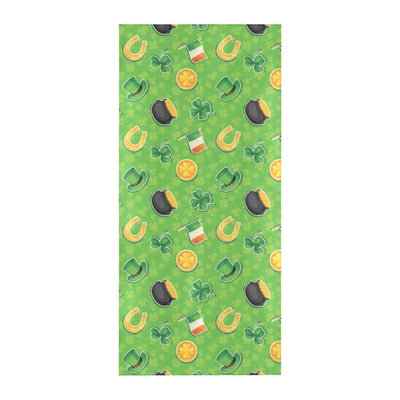 Shamrock Saint Patrick's Day Print Design LKS302 Beach Towel 32" x 71"