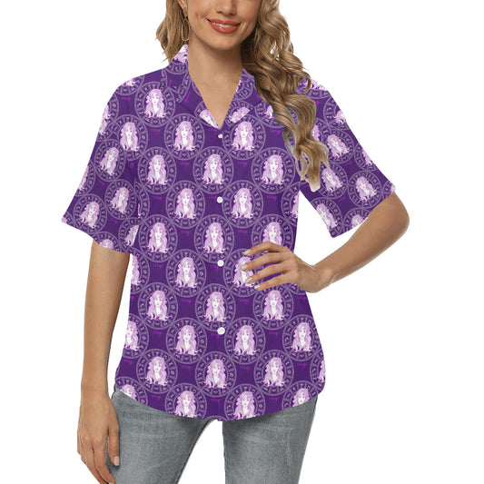 Virgo Print Design LKS301 Women's Hawaiian Shirt