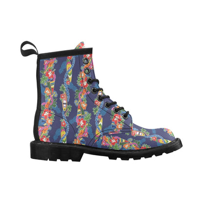 Hawaiian Themed Pattern Print Design H04 Women's Boots
