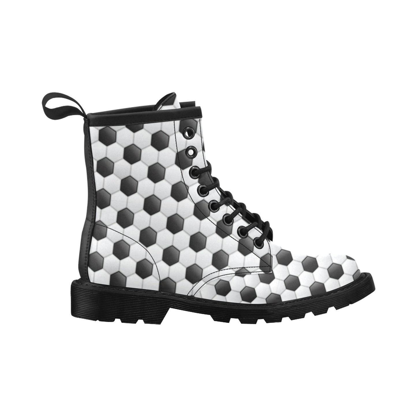 Soccer Ball Texture Print Pattern Women's Boots