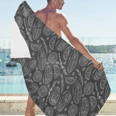 Steak Print Design LKS301 Beach Towel 32" x 71"