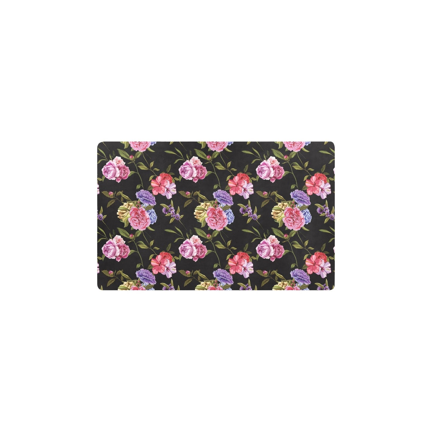 Carnations Pattern Print Design CN05 Kitchen Mat