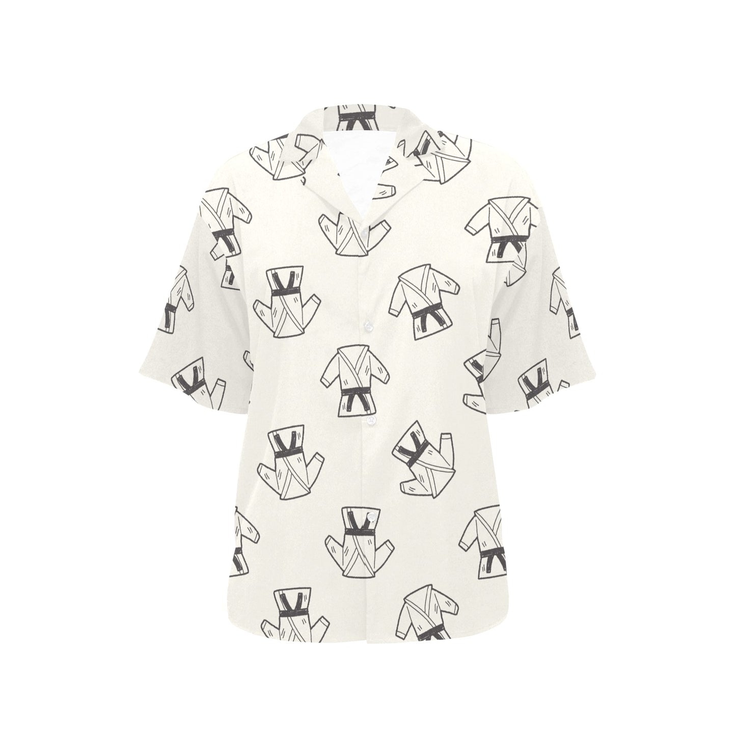 Karate Pattern Print Design 01 Women's Hawaiian Shirt