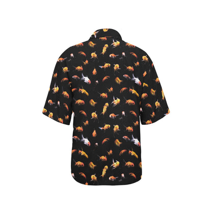 Goldfish Print Design LKS402 Women's Hawaiian Shirt