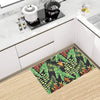 Hawaiian Flower Tropical Palm Leaves Kitchen Mat