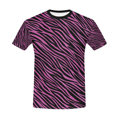 Zebra Pink Print Design LKS304 Men's All Over Print T-shirt