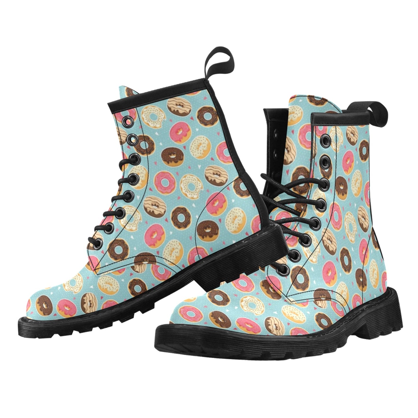 Donut Pattern Print Design DN04 Women's Boots