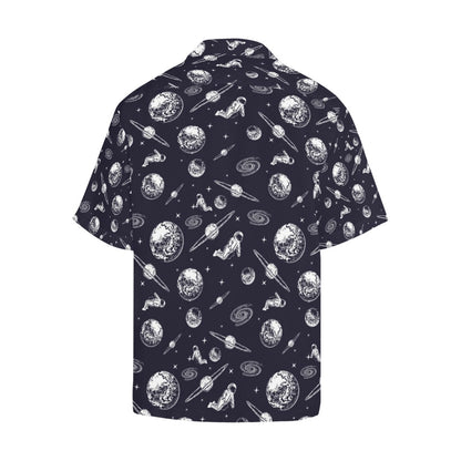 Space Astronaut Print Design LKS302 Men's Hawaiian Shirt