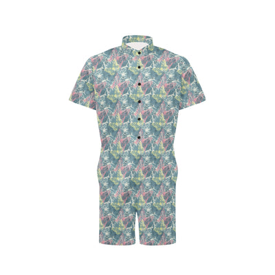 Butterfly Pattern Print Design 01 Men's Romper