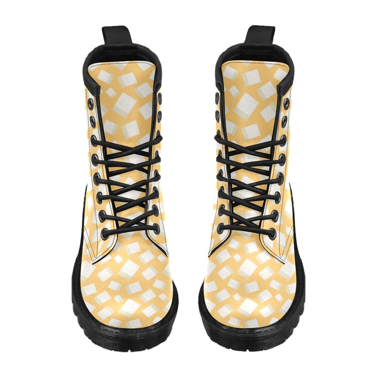 Tofu Print Design LKS302 Women's Boots