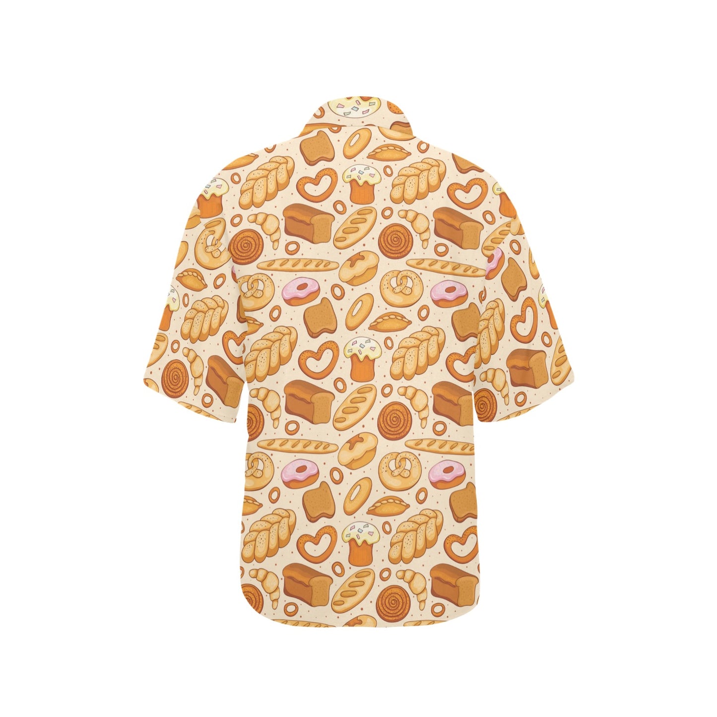 Bread Pattern Print Design 01 Women's Hawaiian Shirt