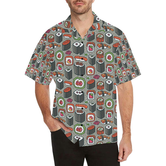 Sushi Print Design LKS301 Men's Hawaiian Shirt