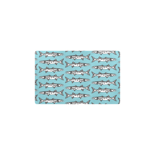Barracuda Pattern Print Design 03 Kitchen Mat