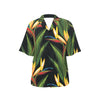 Bird Of Paradise Pattern Print Design BOP012 Women's Hawaiian Shirt