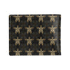 Gold Tribal Turtle Polynesian Design Men's ID Card Wallet