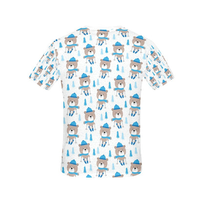 Ski Print Design LKS306 Women's  T-shirt