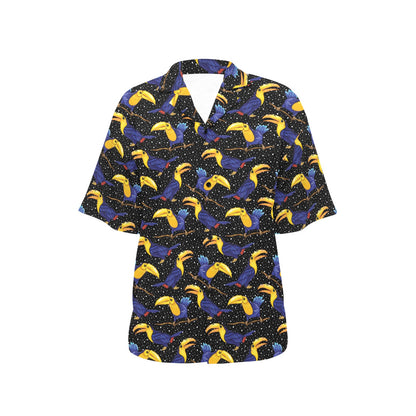Toucan Print Design LKS307 Women's Hawaiian Shirt