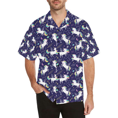 Unicorn Print Design LKS305 Men's Hawaiian Shirt