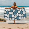 Seashell Print Design LKS3013 Beach Towel 32" x 71"