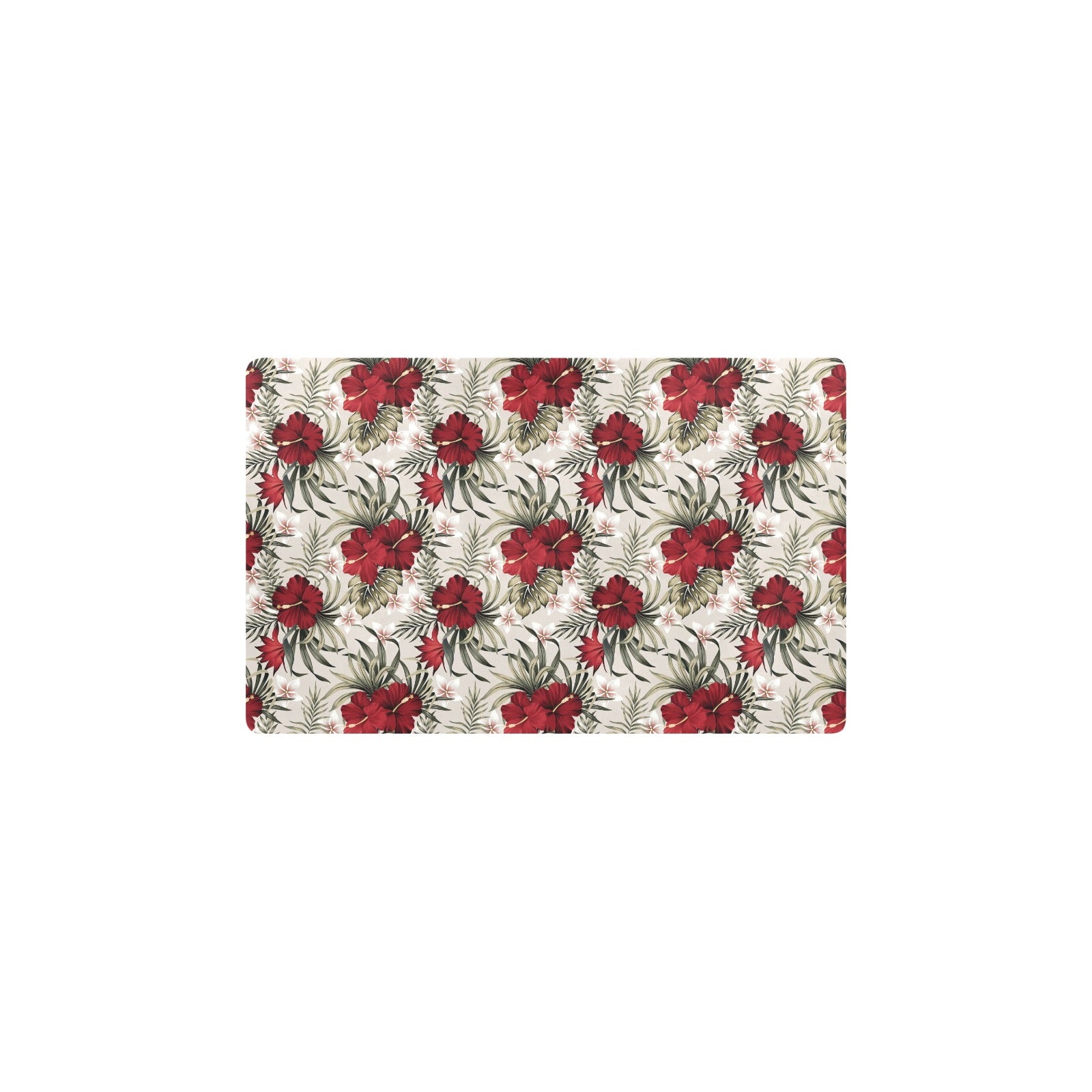 Hibiscus Print Design LKS3011 Kitchen Mat